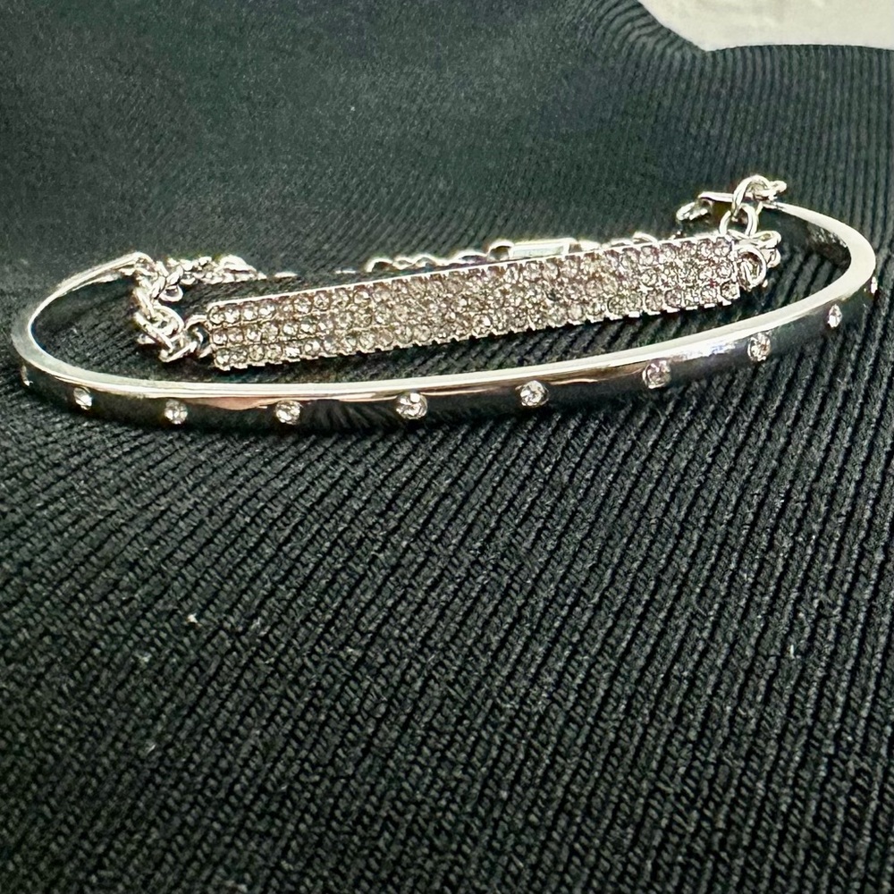 Silver Rhinestone Bracelet - Picture 6 of 6